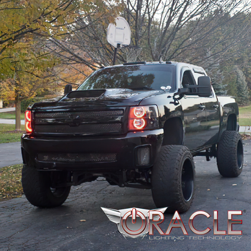 Chevrolet Silverado Headlight Halo Kit - ORACLE Lighting - LED Round Style - Blue - `07-`13